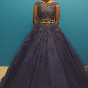 Size 2 navy blue formal dress